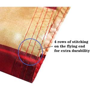 USA TOP FLAGSINC Bandera Americana Vintage Teñida con Efecto de Té 4x6 con Ojales de Latón Envejecido, Decoración de Pared Resistente 215g - Product Image 3