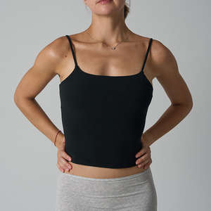 Débardeur Femme Polyvalent en Coton Respirant Tricoté Côtelé pour Yoga et Gym - Product Image 3