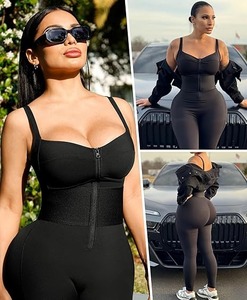 2025 entrenamiento sin costuras Yoga gimnasio Bodycon mamelucos Sexy Racerback Control de barriga sujetador acolchado traje cómodo correr Yoga chándal - Product Image 2