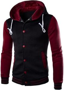 เสื้อฮู้ดผ้าฝ้ายสำหรับผู้ชายโอเวอร์ไซส์ไม่มีลาย - Product Image 6