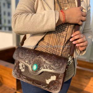Nuevo bolso cruzado de mujer de cuero mecanizado a mano superventas, bolso de hombro de diseñador de lujo de cuero de vaca genuino de alta calidad - Product Image 2