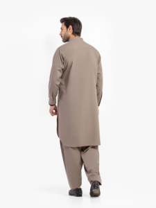 Salwar Kameez pakistanais pour hommes, coupe décontractée et soignée, tenue traditionnelle musulmane pour le bureau, l'Aïd et la Jummah - Product Image 5