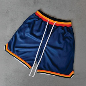 Shorts de basket-ball pour garçon respirants de haute qualité personnalisés Logo brodé Numéro Maille Shorts de sport de basket-ball pour hommes - Product Image 5