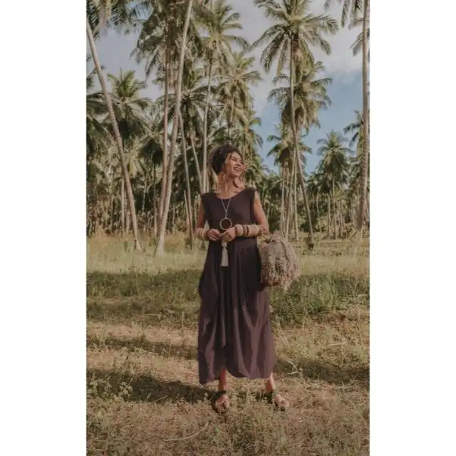 Boho Maxi Dress wayan với túi/Bohemian DRESS/cotton tự nhiên handmade số lượng lớn sản phẩm