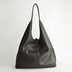 Bolsos de Moda de Cuero de Último Diseño, Bolso Hobo de Cuero de un Solo Color Personalizado a Bajo Precio - Product Image 3