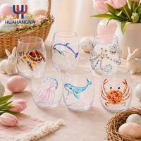 Verres artisanaux personnalisés en forme de pieuvre bleue, gobelet 3D fait main, résistant à la chaleur, ensemble de verres à eau en forme d'animaux marins