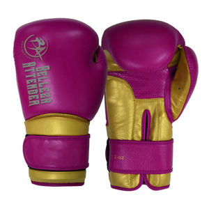Guantes de Boxeo de Cuero Vacuno de Alta Calidad con Logotipo Personalizado OEM, Transpirables, Ligeros, con Cierre de Velcro, Profesionales para Artes Marciales - Product Image 1
