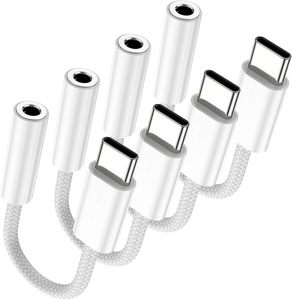 Fidioto 4-Pack USB-C to 3.5mm <strong>Adapter</strong> (ABS Material) for IPhone/ /<strong>iPad</strong>/Pixel-Headphones Cable - Product Image 1