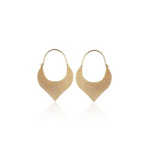 Pendientes llamativos Pendientes hechos a mano chapados en oro para mujeres y niñas Lo mejor para regalo de Navidad a la venta - Product Image 1