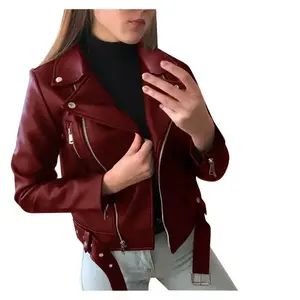 2025 Nueva chaqueta de cuero genuino de moda para mujer chaqueta de manga larga de otoño e invierno transpirable e impermeable - Product Image 4