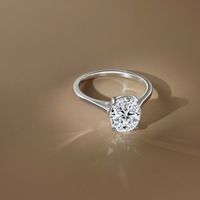 Bague en Moissanite 3 carats, couleur D, VVS1, argent sterling 925, solitaire, bagues de fiançailles, bijoux d'anniversaire, cadeau pour femme