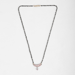 Colliers mangalsutra de style coréen, 1 collier fin à perles, bijoux élégants et durables - Product Image 3