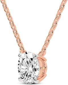 Collar con Colgante de Diamante Solitario de 2 Quilates Cultivado en Laboratorio, Oro Blanco, Amarillo o Rosa de 18 Quilates, Certificado IGI, Joyería de Lujo para Mujer - Product Image 3