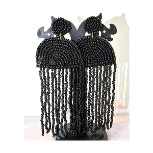 Pendientes de aro de cuentas coloridos de estilo romántico de la mejor calidad del fabricante directo para aniversario compromiso boda-¡Compre ahora! - Product Image 4