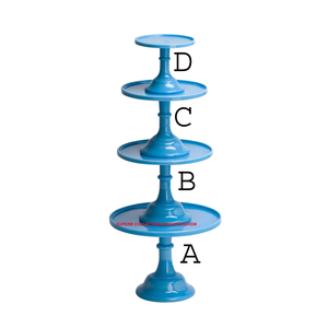 Soporte de pastel de metal chapado en oro hecho a mano venta directa de fábrica OEM - Product Image 5