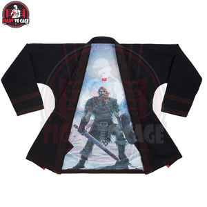 Uniforme de BJJ unisexe en polyester et coton, couleur vert olive, confortable, extensible, respirant, léger, de qualité supérieure, prix de gros - Product Image 3