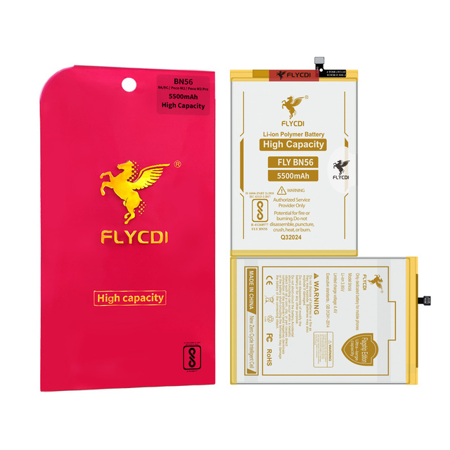 FLYCDI 5500mAh Li-ion Rechargeable Battery for Redmi 9A 9C Poco M2 Poco M2 Pro BN56-in Stock