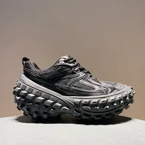 Chaussures à plateforme épaisse à lacets et semelle épaisse - Product Image 4