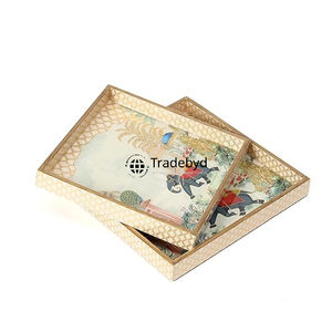 Bandeja de madera MDF de diseño Tradebyd Bandeja de madera Premium para regalos y hogar con estilo - Product Image 3