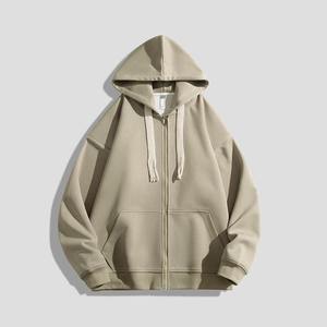 Vente en gros de sweat-shirt à capuche ample 500g personnalisé pur coton éponge hiver brodé couleur unie unisexe surdimensionné - Product Image 6