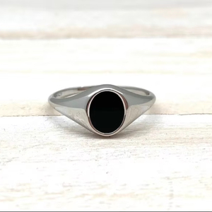 Boho Style Classical <b>Ring</b> Jewelry For <b>Women</b> Silver Jewelry 925 Sterling Silver <b>Black</b> Onyx Gemstone Handmade <b>Ring</b> Gift For Love - Product Image 1