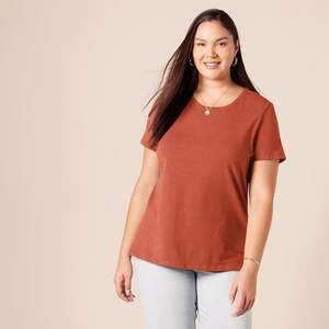 Camiseta Clásica para Mujer Talla Grande, Tejido Suave, Textura Ligera, Flujo de Aire, Ajuste Cómodo, Elasticidad Suave, Secado Rápido, Ecológica, para Uso Diario - Product Image 5