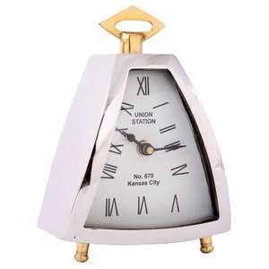 Reloj de mesa decorativo Reloj de escritorio de metal portátil Recuerdo promocional Regalos novedosos Decoración interior Reloj despertador de noche - Product Image 6