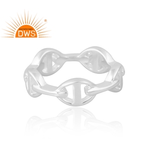 Anillo de boda de Plata de Ley 925 con diseño de tendencia, joyería de diseño personalizado para mujer, regalo para ella - Product Image 2