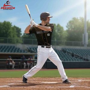 Maillot de baseball de la série Premium, tissu sergé haute densité, jersey de jeu cousu, maillot de baseball - Product Image 1