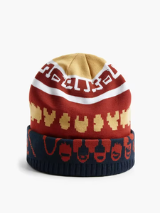 Bonnet en tricot jacquard à motif tendance 2026, respirant, design personnalisé, vente en gros, protections pour la tête d'hiver, unisexe - Product Image 3