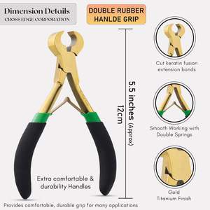 New Arrival Special Design Comfortable Handle, Keratin Fusion Extension Bonds <b>Cutter</b> Plier, Hair Extension Tool, Sharp Edges - Product Image 3