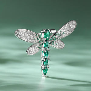 เข็มกลัดเงินแท้รูปแมลงปอ Jeulia Nature's Wonder สำหรับงานแต่งงาน - Product Image 5