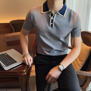 Polo de haute qualité pour hommes du fabricant OEM 95% coton 5% Spandex Logo personnalisé Designer Broderie Uniforme intelligent - Product Image 2