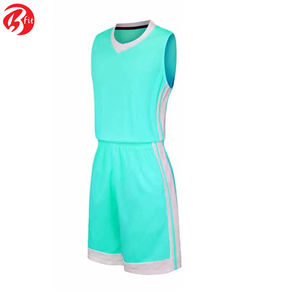 ชุดบาสเก็ตบอลแห้งเร็วระบายอากาศได้ดีของผู้ชายกางเกงขาสั้นพิมพ์ลายสำหรับกลางแจ้งฤดูร้อน - Product Image 2