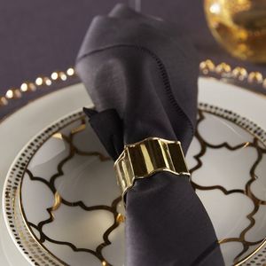 Elegante servilletero de metal de acero inoxidable pulido adecuado para restaurantes de alta cocina eventos de fiesta de banquete de lujo - Product Image 2