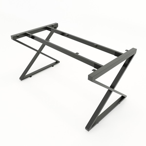 XConcept HCXC006 140x80cm Industrial-Style Assembled Steel <b>Table</b> Legs Heavy Duty for Dining <b>Table</b> <b>Bench</b> & <b>Chair</b> Furniture - Product Image 1