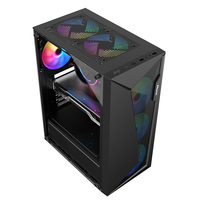 Caja de ordenador de nuevo diseño OEM al por mayor, caja de ordenador de Torre media Micro ATX, caja de ordenador para juegos, caja de ordenador