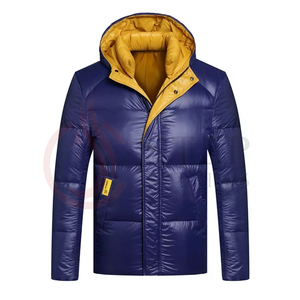 Chaqueta acolchada con capucha para hombre, abrigo con plumas, diseño elegante personalizado, a la moda, acolchada, ligera, parka de verano - Product Image 3