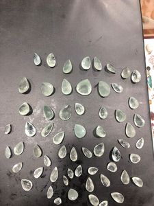 Piedras sueltas de Aguamarina natural, piedra preciosa de cabujón, cristal azul claro pulido para fabricación de joyas, suministro para manualidades DIY DE LA India - Product Image 4