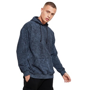 Sudadera con capucha lavada Vintage para hombre de peso pesado personalizada, ropa de calle de algodón de ajuste holgado, diseño de cremallera, estampado largo de gran tamaño - Product Image 6