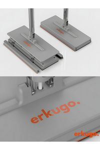 Erkugo Automatic <b>Clamping</b> Floor Mop High-Capacity <b>Quick</b> Self-Wringer with Stainless Steel Pole - Product Image 5