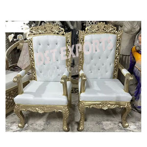 Maravillosa boda Mandap Mayur sillas talladas boda real hindú Vidhi Mandap sillas de lujo boda Phera ceremonia muebles - Product Image 5