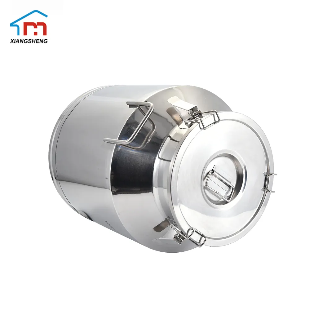 Factory supply 15L-61L stainless steel milk container keg milk pail barrel shipping can milk bucket with lid