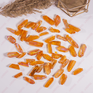 Quartz Aura Orange Premium Haut de Gamme, Mini Pointes, Cristaux Naturels de Guérison pour Décoration et Méditation, Prix de Gros - Product Image 5