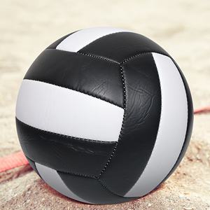 Negro tamaño 5 PVC suave al tacto voleibol partido oficial interior juego pelota de entrenamiento impermeable pelotas de voleibol para la playa - Product Image 2