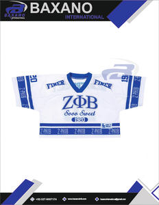 Camiseta de hockey de la hermandad Zeta Phi Beta, estilo griego con letras impresas, transpirable, para uso universitario/eventos, camiseta de malla oversize ZPB Sorority - Product Image 4