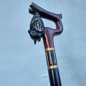 MEJOR BASTÓN DE RESINA DE MADERA ANTIDESLIZANTE CÓMODO con mango fuerte de varias formas para rehabilitación de personas mayores - Product Image 1