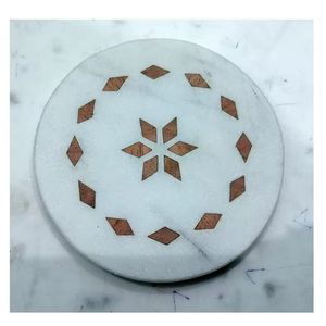 Sublimación personalizada de alta calidad espacios en blanco a granel corazón redondo cuadrado roca piedra negro pizarra posavasos conjuntos para bebida - Product Image 3