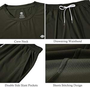 ชุดเสื้อยืดและกางเกงขาสั้นสีขาวพิมพ์โลโก้ตามสั่ง ปี 2025 ชุดเซ็ตสองชิ้นสำหรับผู้ชาย ชุดฤดูร้อน เสื้อยืดสำหรับผู้ชาย - Product Image 3