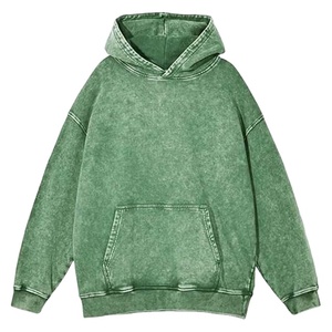 ชุดเสื้อฮู้ดซักด้วยกรด sunfade สำหรับผู้ชาย2026เสื้อฮู้ดล้างหินแนววินเทจทรงโอเวอร์ไซส์ออกแบบโลโก้ได้ตามต้องการ - Product Image 3